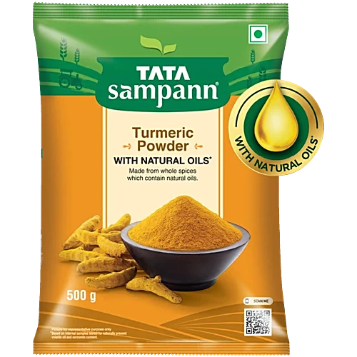 Tata Sampann Turmeric/Haldi Powder With Natural Oils, 500 g