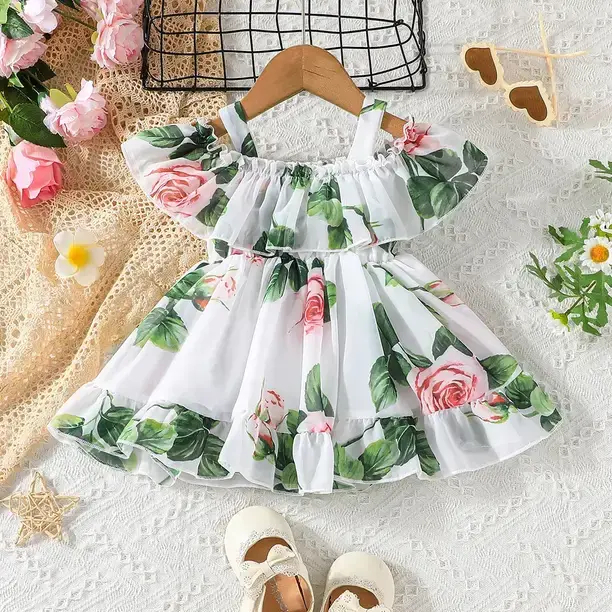 Baby Girls Midi/Knee Length Casual Dress