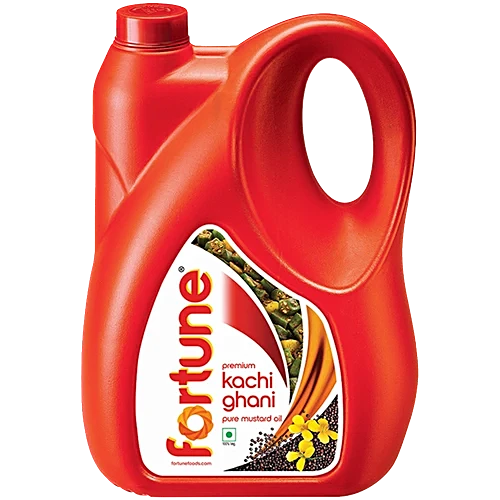 Fortune Premium Kachi Ghani Pure Mustard Oil, 5 L Jar