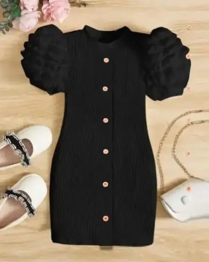 Girls Above Knee Casual Dress